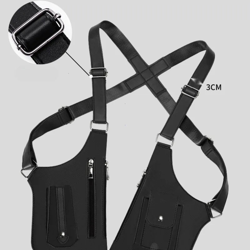 Vintage Leather Tactical Chest Pack